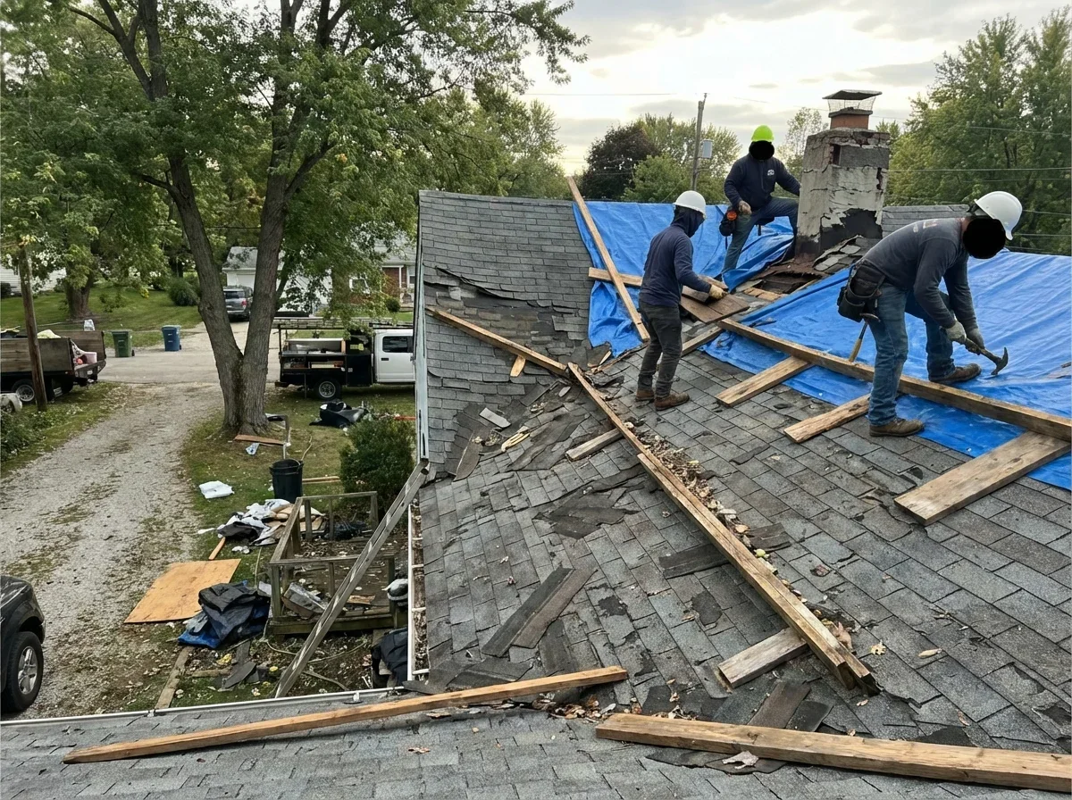 Years of damage require immediate action, call for emergency roof repair today